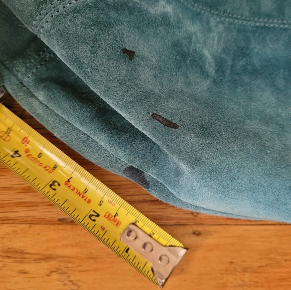 Coach Blue Suede Hobo Handbag - Picture 9 of 9